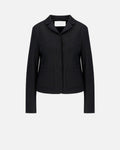 Women fly front cropped jacket superfine merino Yttertøy