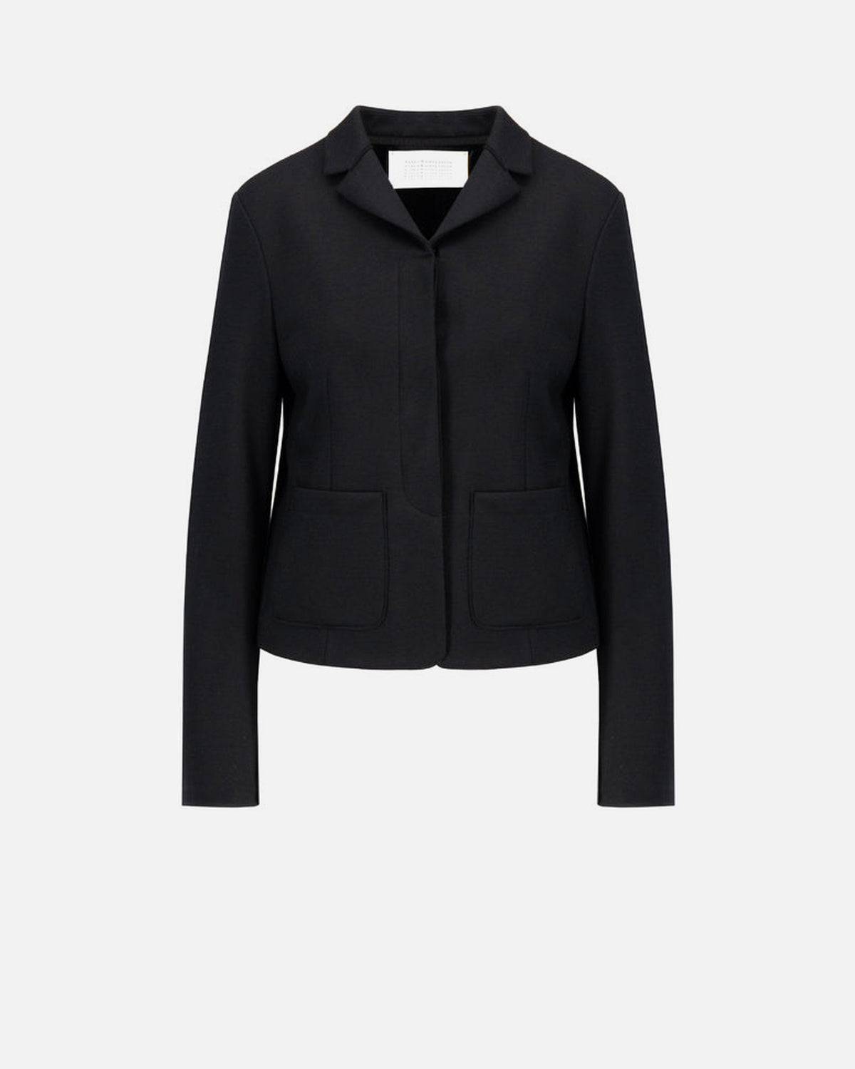 Women fly front cropped jacket superfine merino Yttertøy