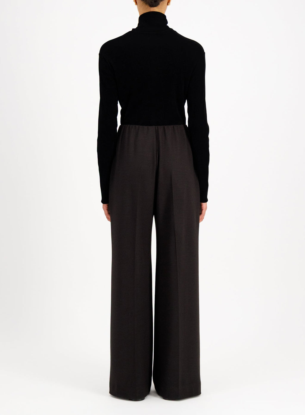 Women flared trousers superfine merino Bukser