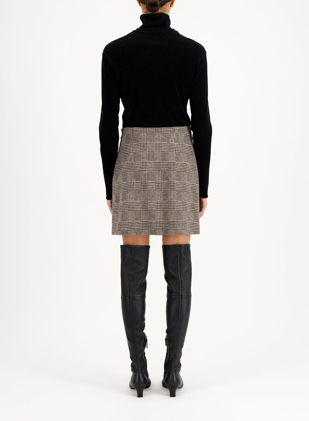 Women mini skirt patterned moleskine Skjørt