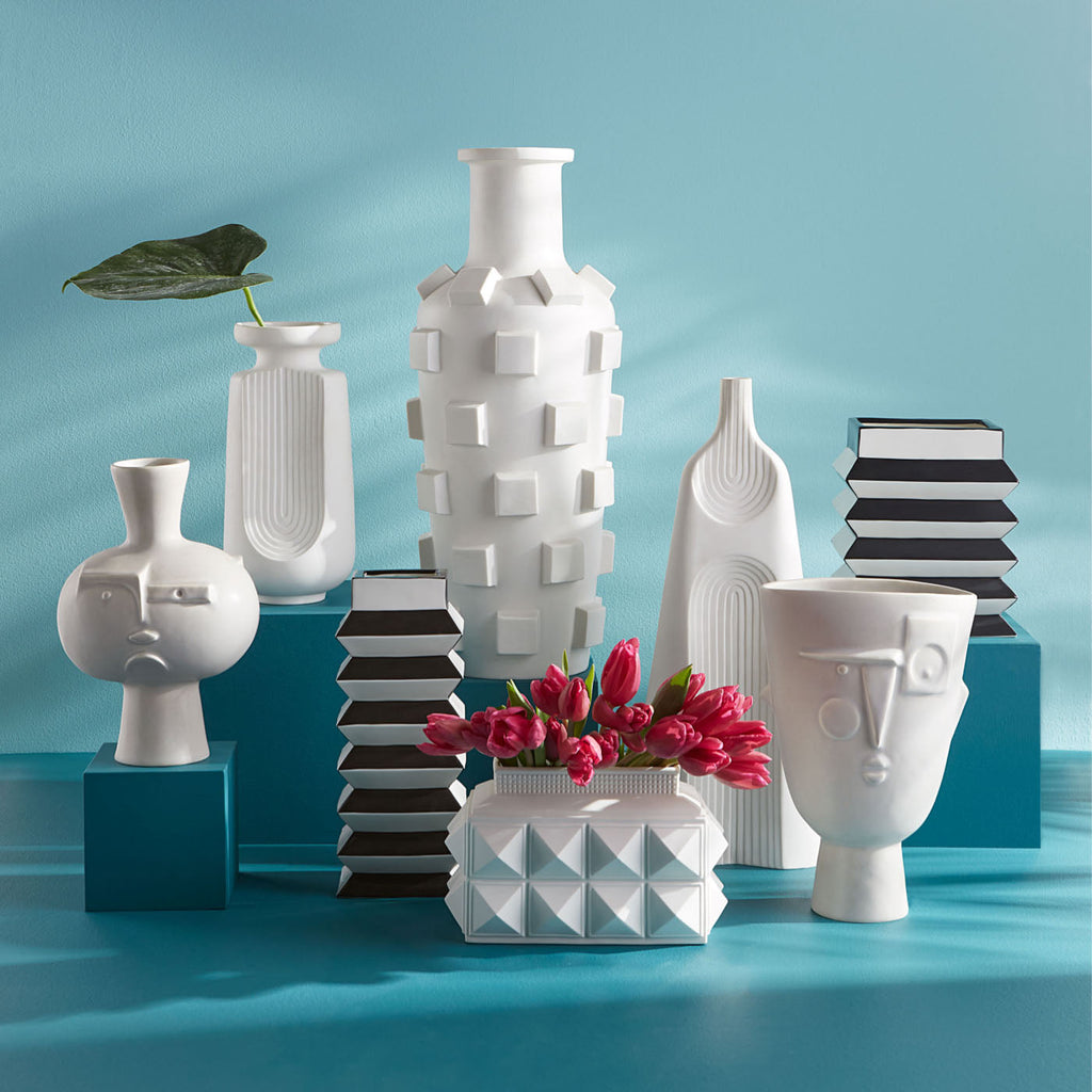 CHARADE STUDDED LOW VASE Interiør/Livsstil