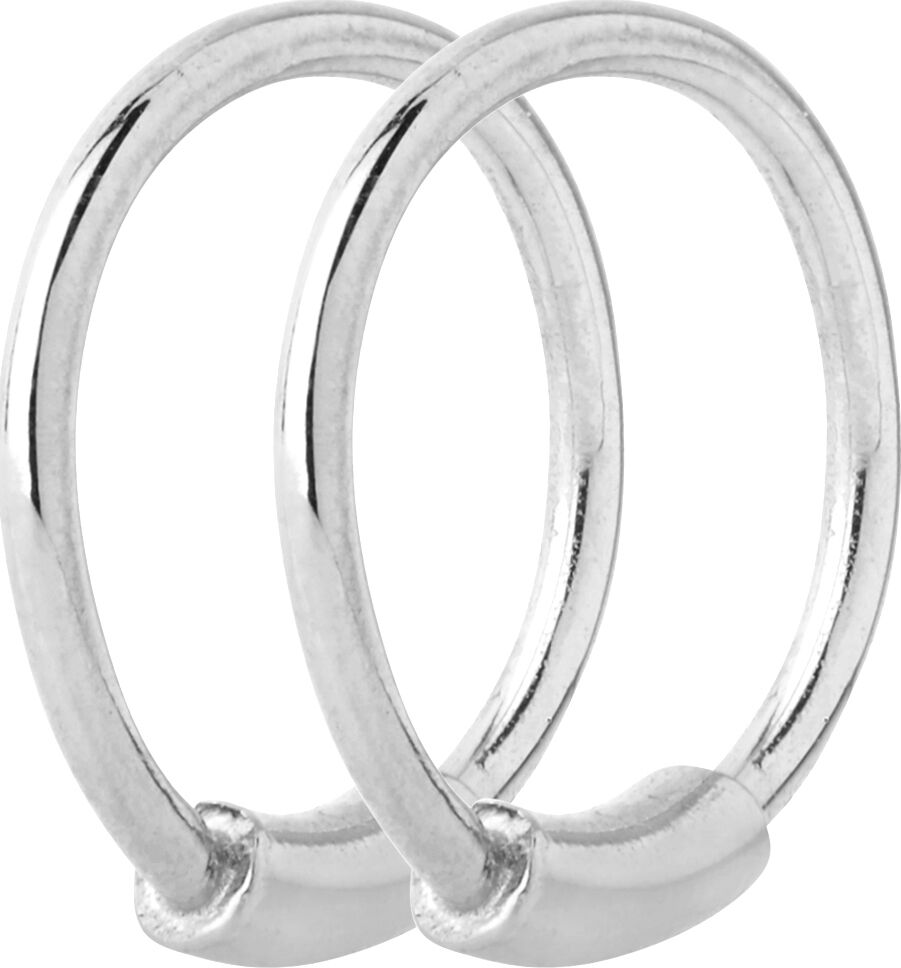 Basic 8 Hoop Silver HP Ørepynt