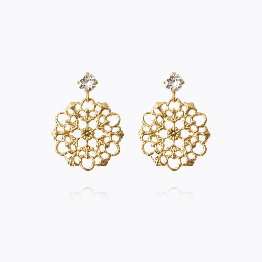 ANDREA EARRINGS GOLD Ørepynt