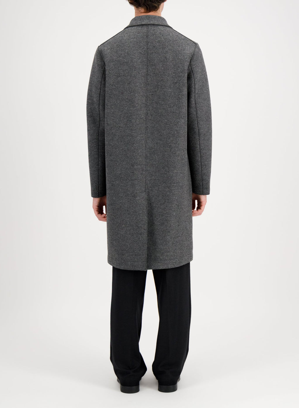 Men overcoat pressed wool Yttertøy