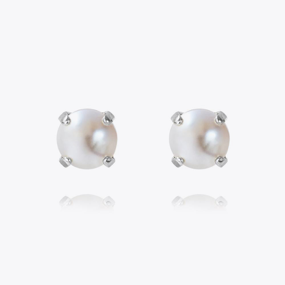 CLASSIC STUD EARRINGS RHODIUM Ørepynt