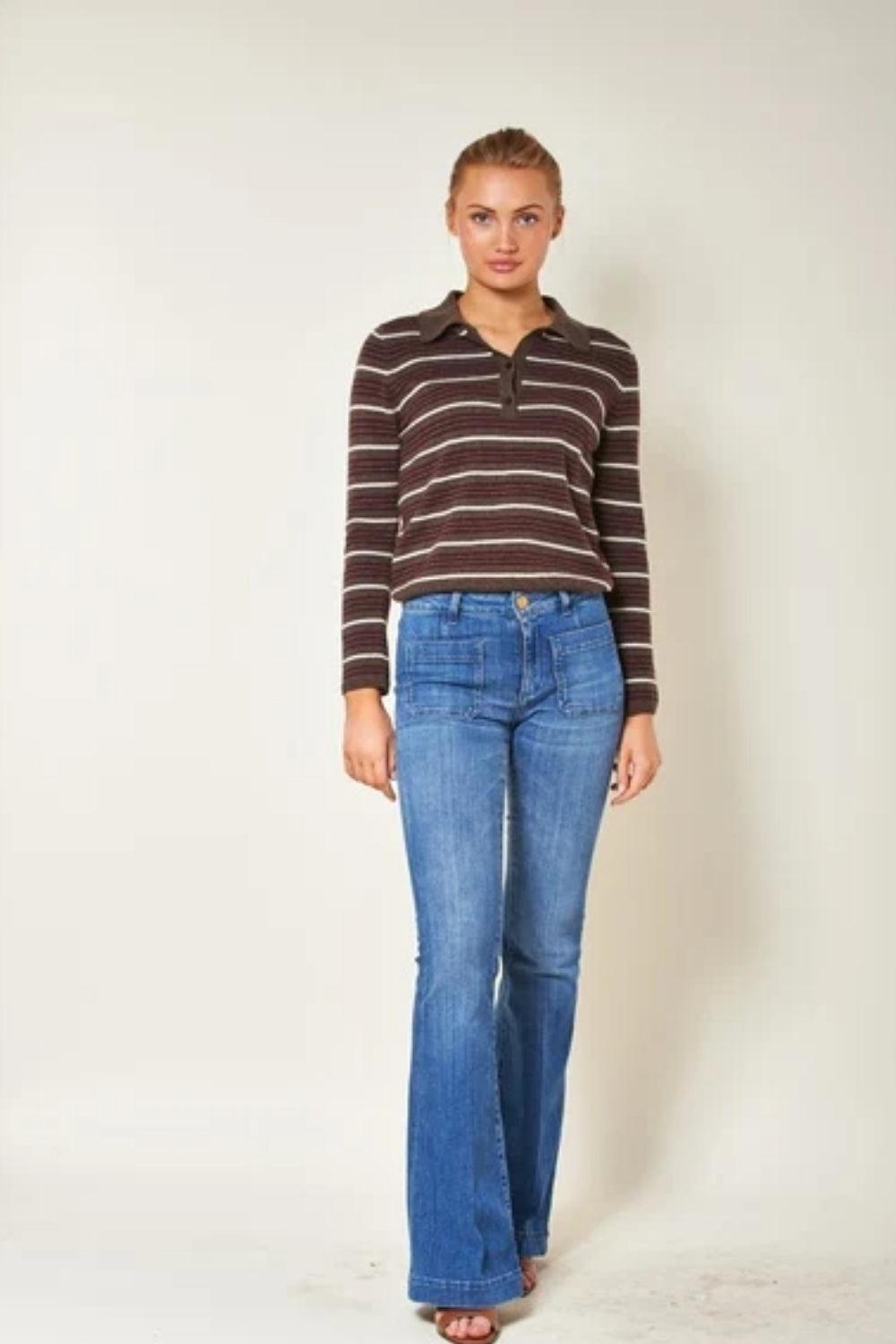 Cassie Stripe Genser