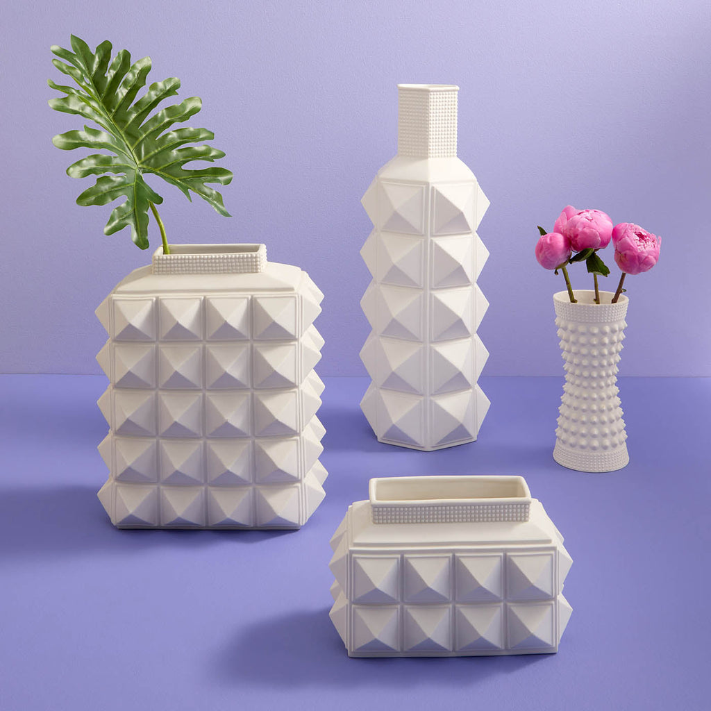 CHARADE STUDDED LOW VASE Interiør/Livsstil
