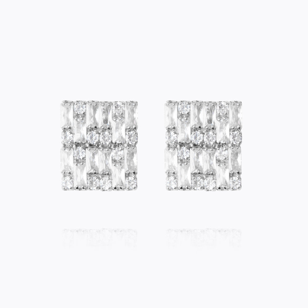 EVELYNE EARRINGS RHODIUM Ørepynt