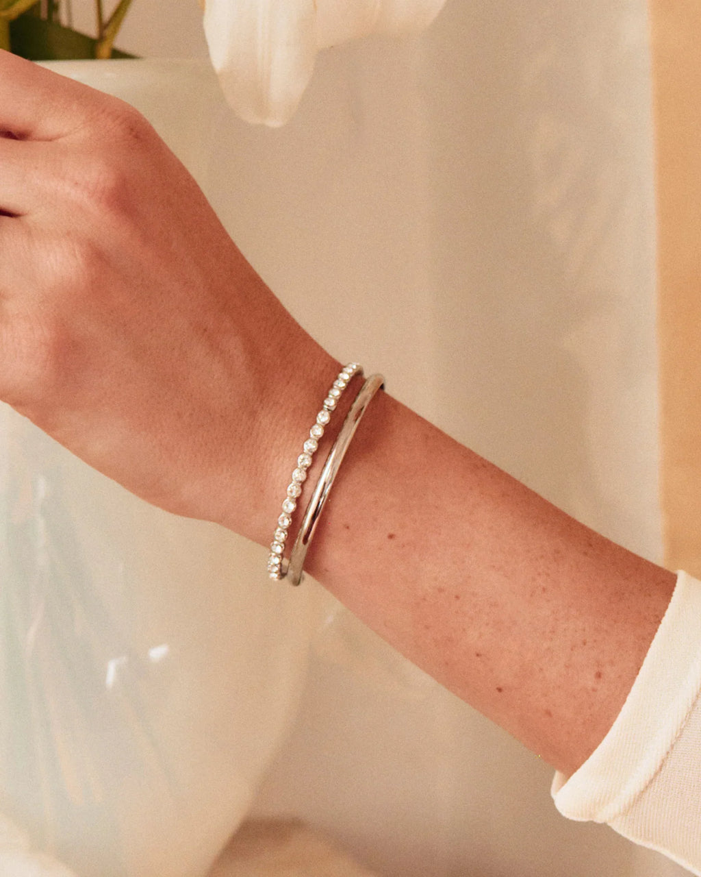 Grace Bangle Steel Armbånd