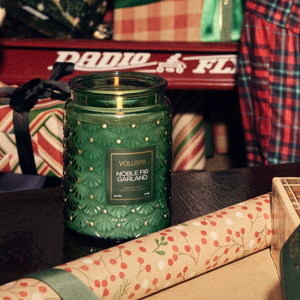 Large Glass Jar Candle with Glass Lid Interiør/Livsstil