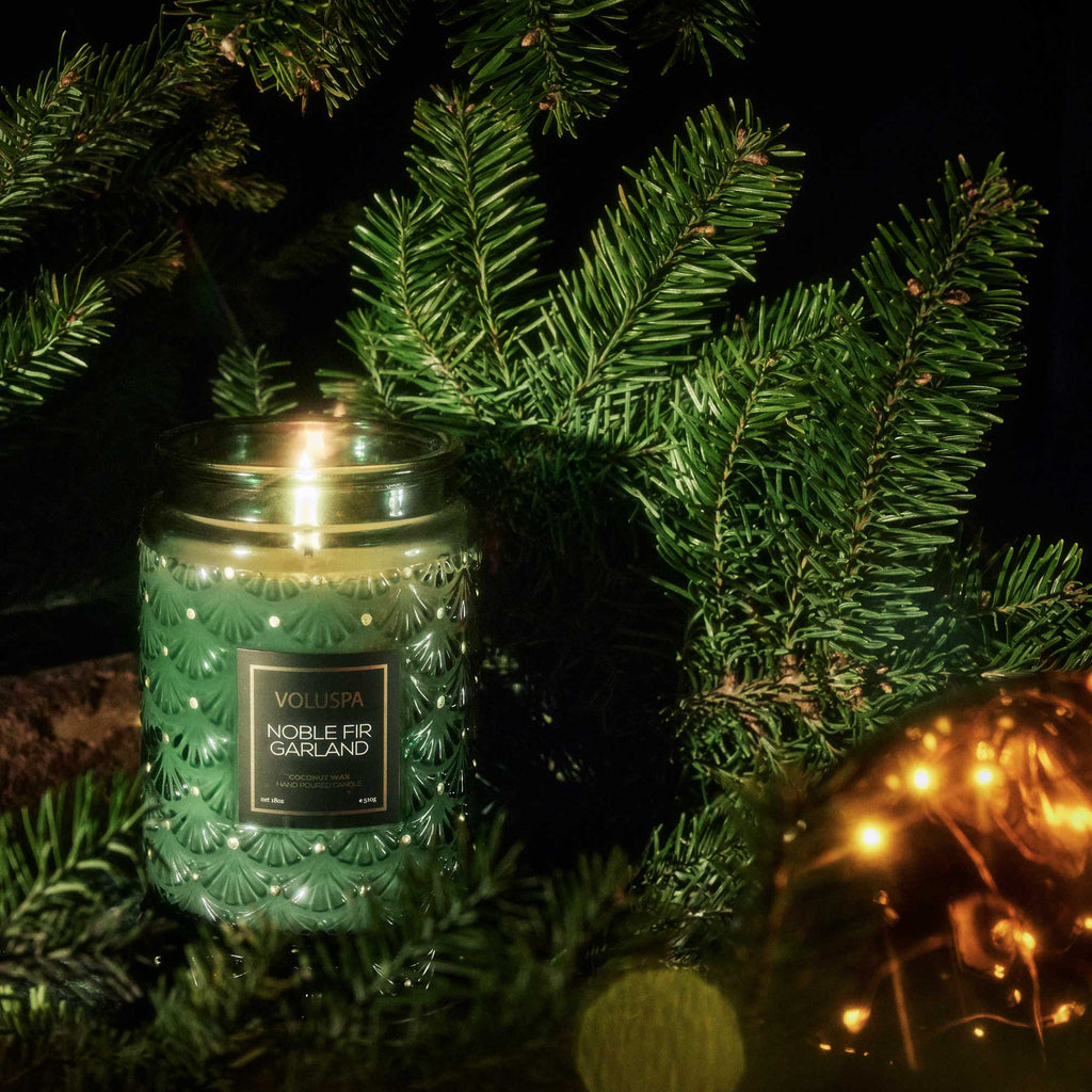 Large Glass Jar Candle with Glass Lid Interiør/Livsstil