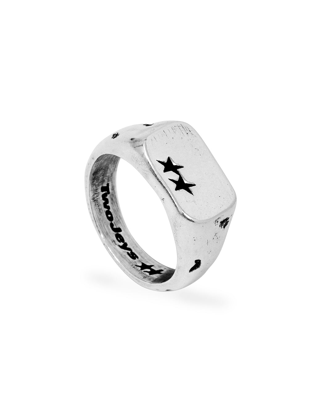 Elongated Ring 3. Silver Ring