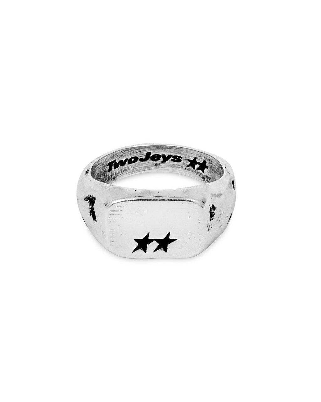 Elongated Ring 3. Silver Ring