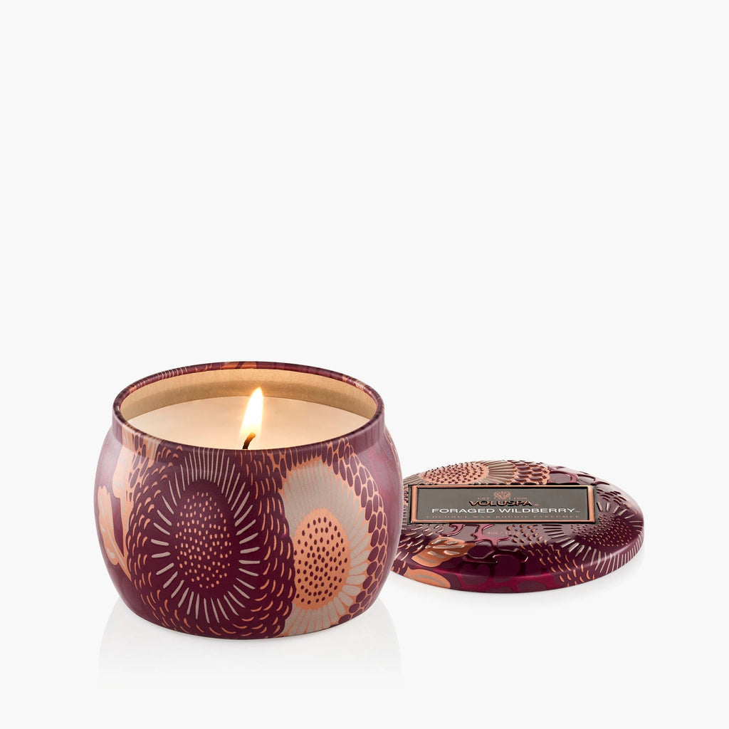 Mini Tin Candle, 25 tim, 113 g - Foraged Wildberry Interiør/Livsstil