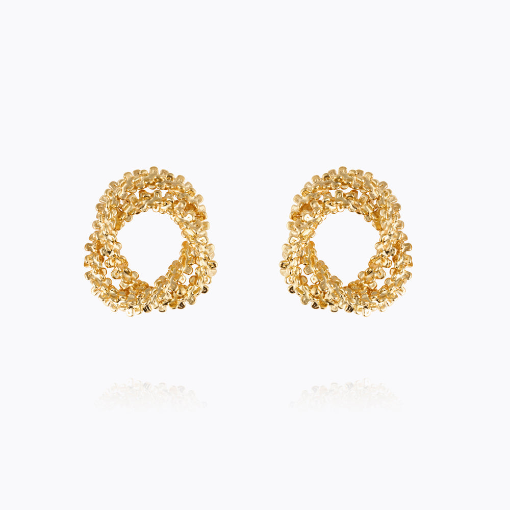 GEMMA KNOT EARRINGSGOLD Ørepynt