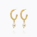 GEMMA PEARL LOOPS GOLD Ørepynt