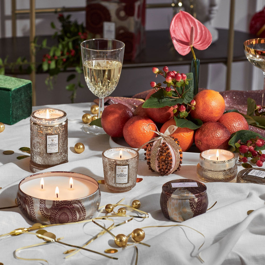 Mini Tin Candle Gilt Pomander & Hinoki Interiør/Livsstil