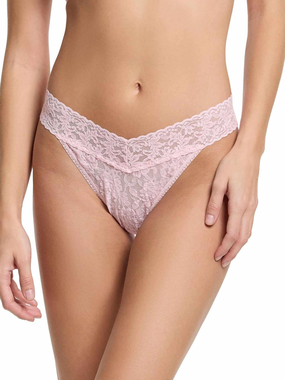 Hanky Panky Signature Lace Original Rise Thong (4811P-BLIS) Undertøy