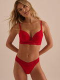 Hanky Panky Signature Lace Original Rise Thong (4811P-RED) Undertøy