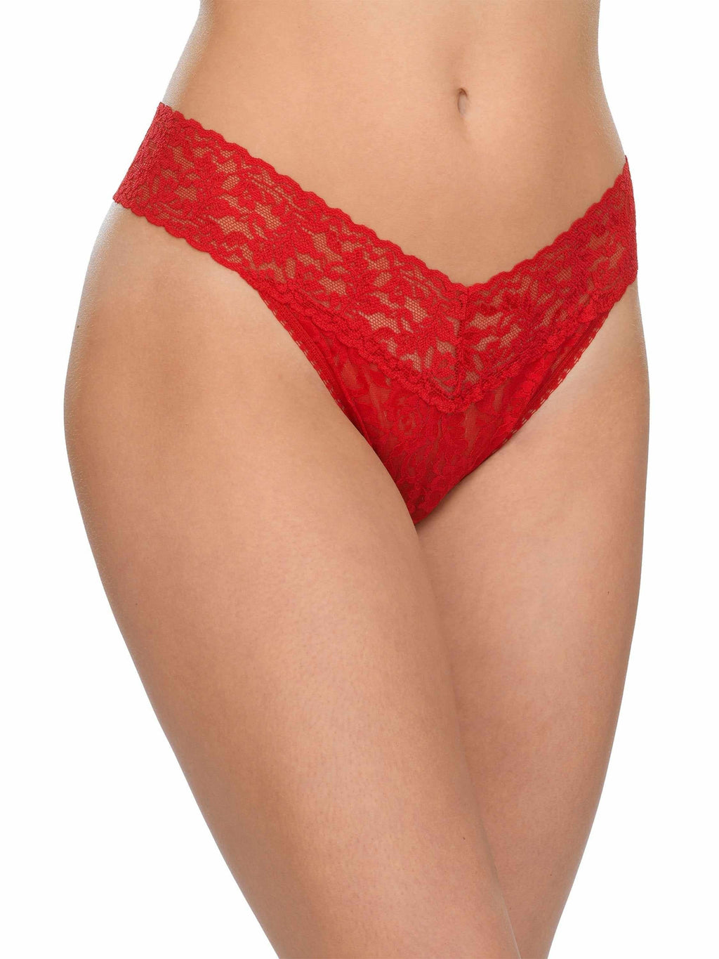 Hanky Panky Signature Lace Original Rise Thong (4811P-RED) Undertøy