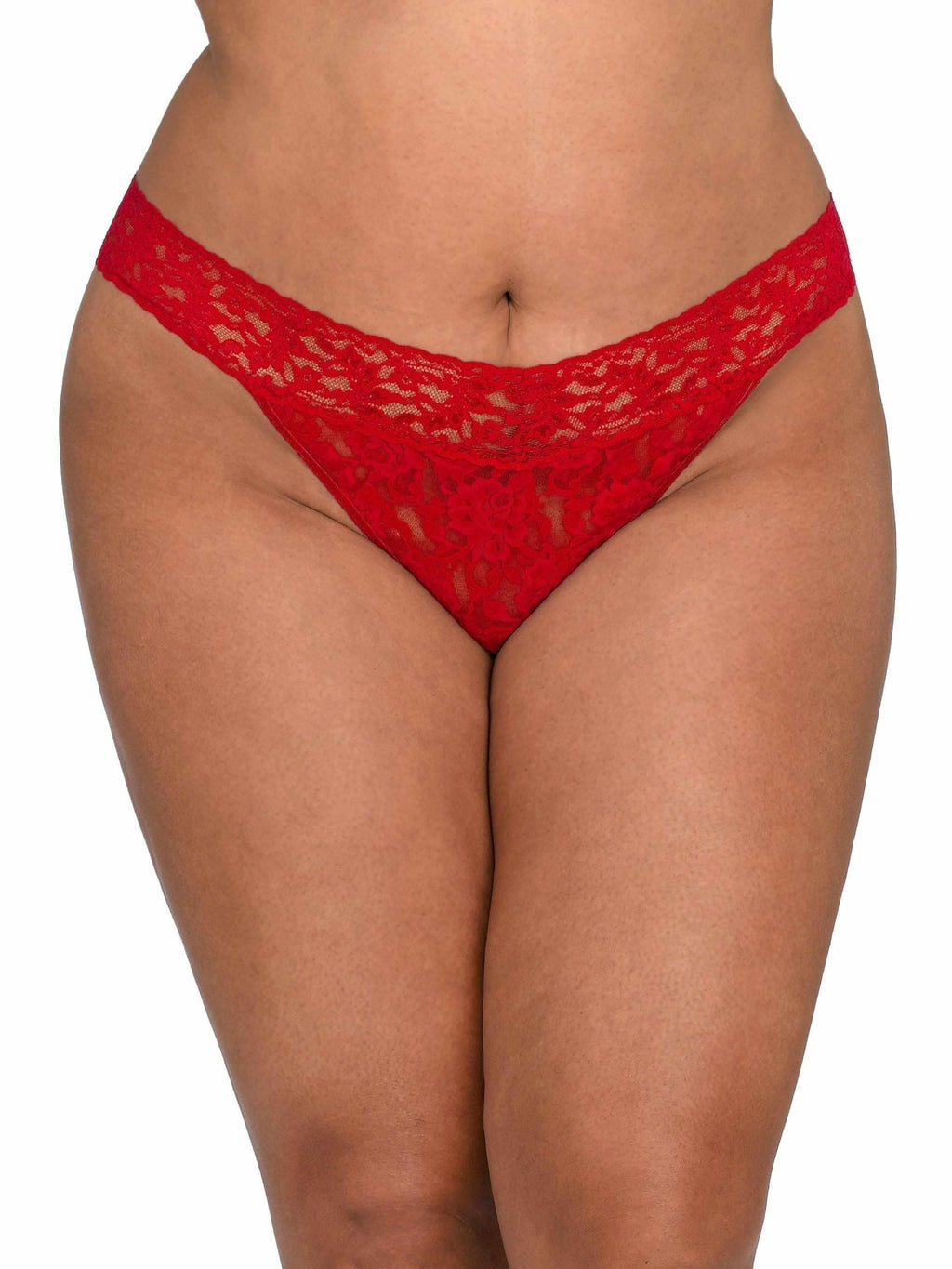 Hanky Panky Signature Lace Original Rise Thong (4811P-RED) Undertøy