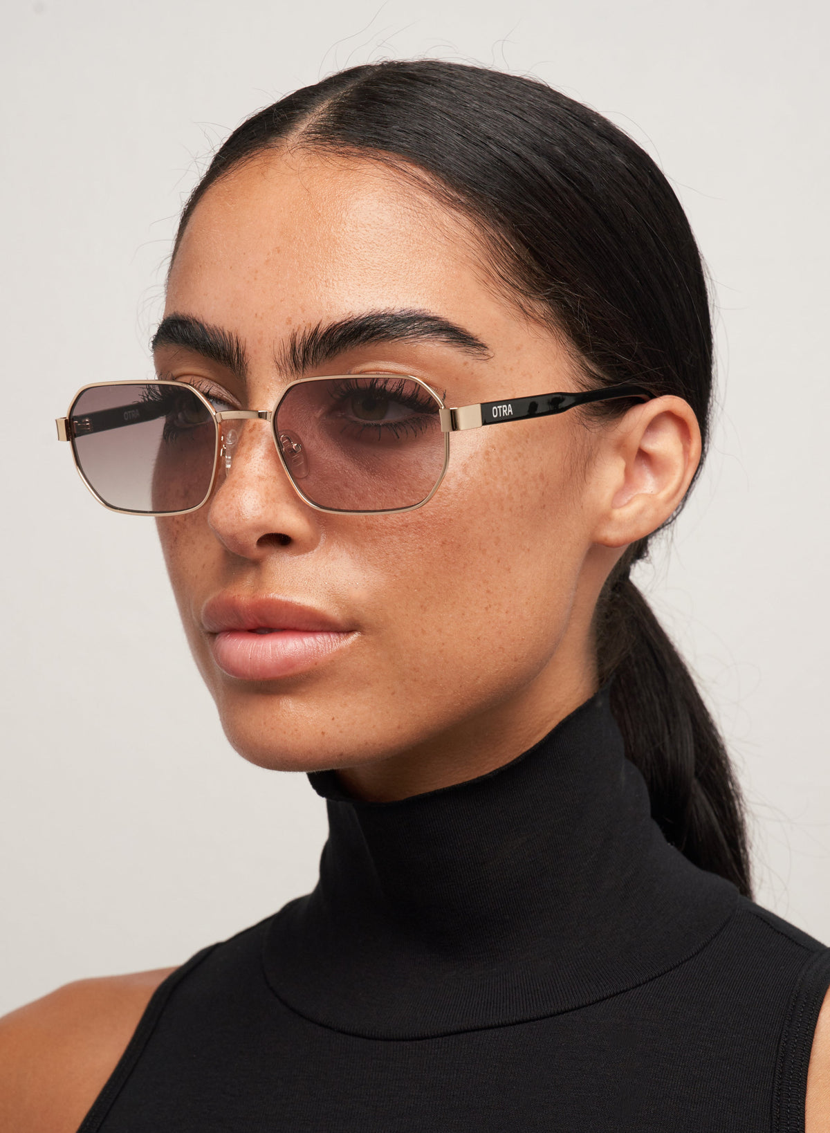Hannah - Gold/Smokey Brown Solbriller
