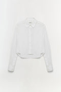 RENATA CROPPED BUTTON DOWN SHIRT Skjorte