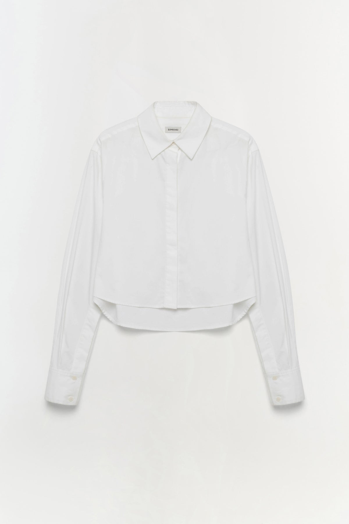 RENATA CROPPED BUTTON DOWN SHIRT Skjorte