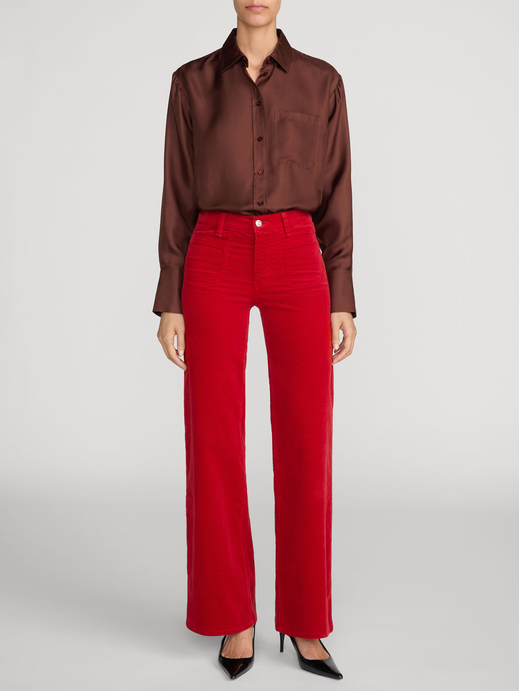 LE SLIM PALAZZO MODERNIST POCKET CORDUROY Jeans