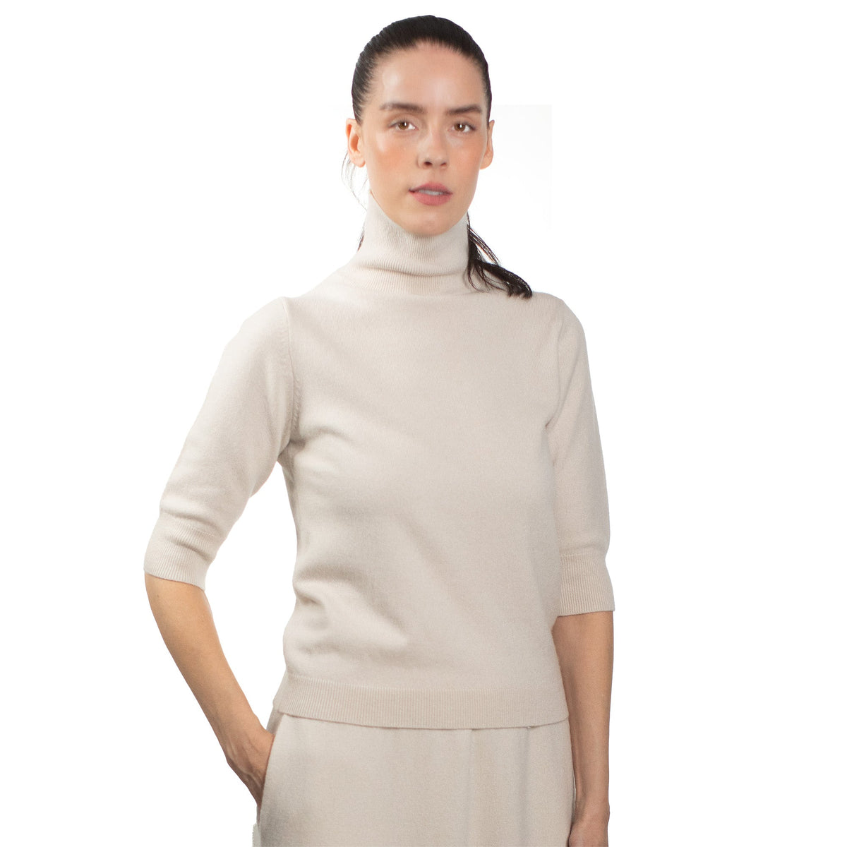 MA14 - Slim Short Sleeve Turtleneck Genser