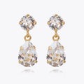 MINI DROP EARRINGS GOLD CRYSTAL Ørepynt