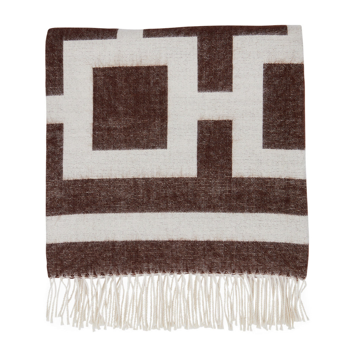 Nixon Baby Alpaca Throw - Brown/ Natural - 34373 Tekstilinteriør