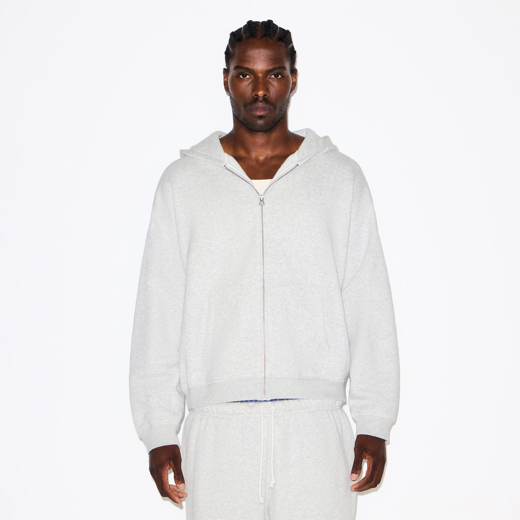 Relaxed Zip Up Hoodie Genser