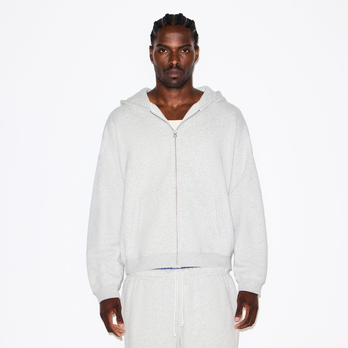 Relaxed Zip Up Hoodie Genser