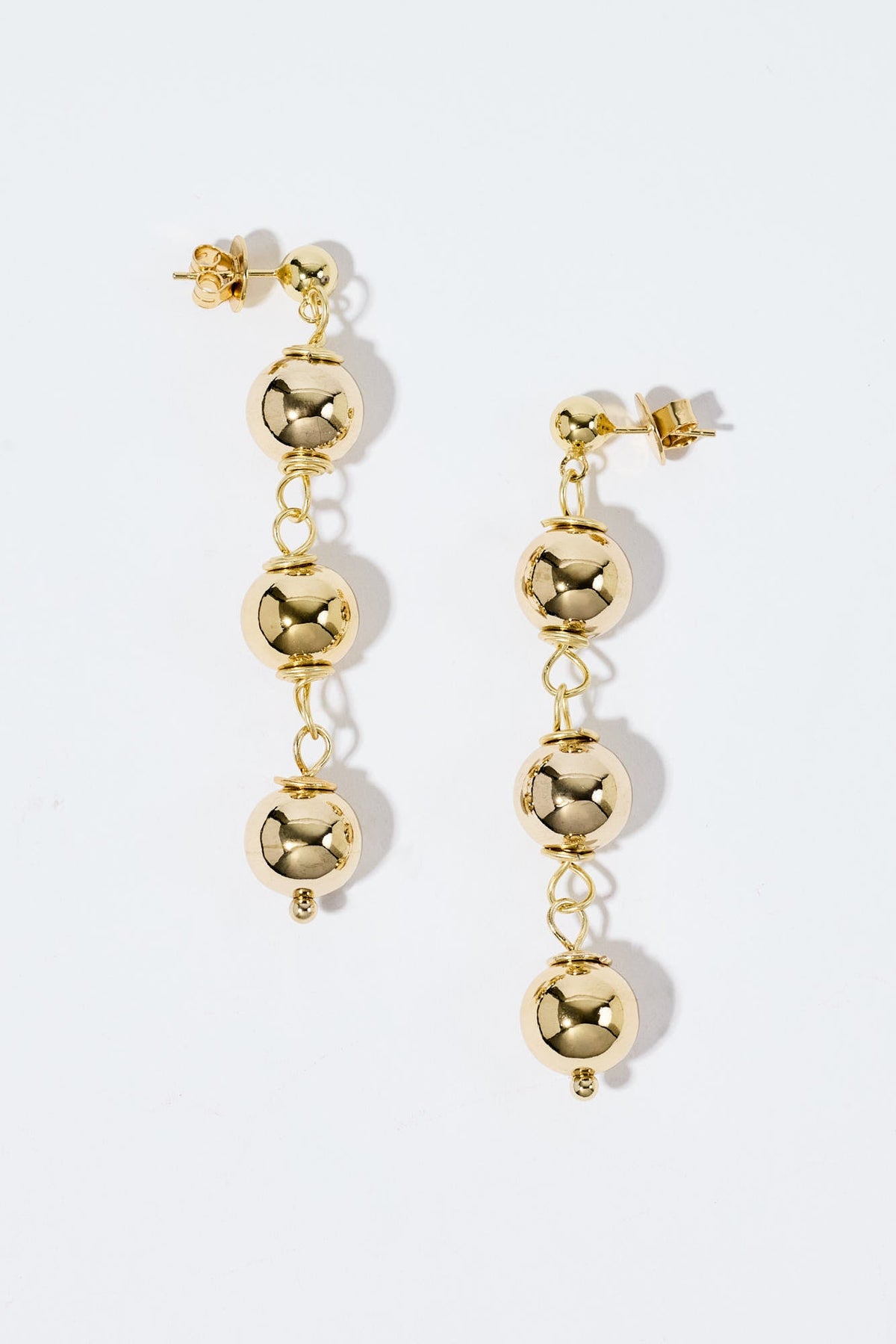TINY TRIO SPHERE EARRINGS Ørepynt