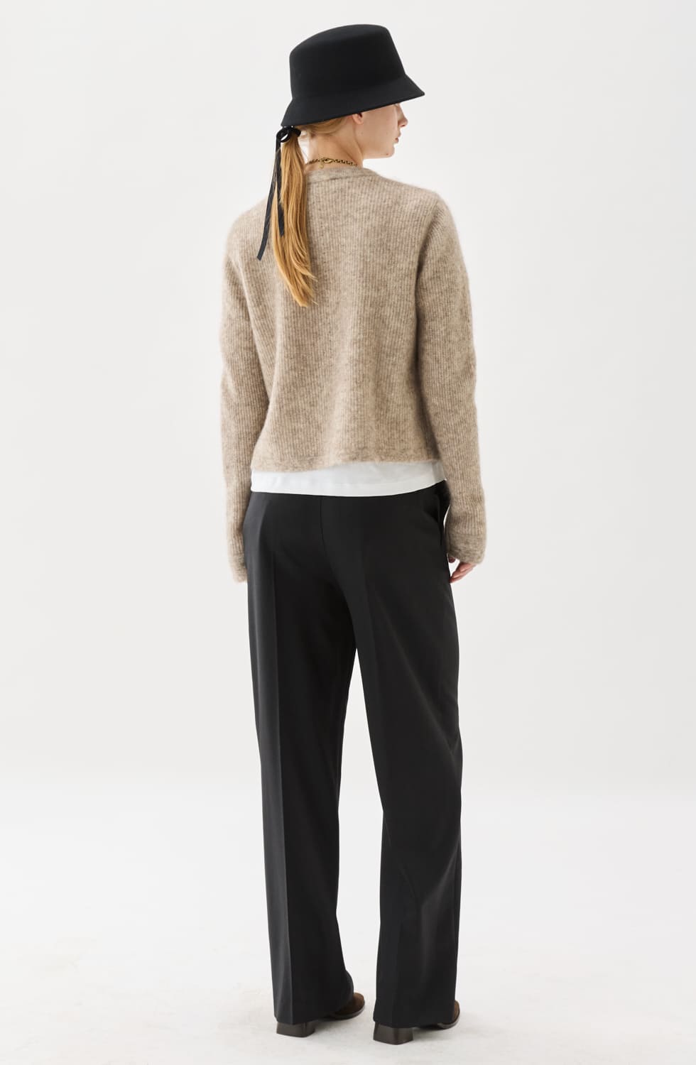 SIENNA Rib Cardigan Genser