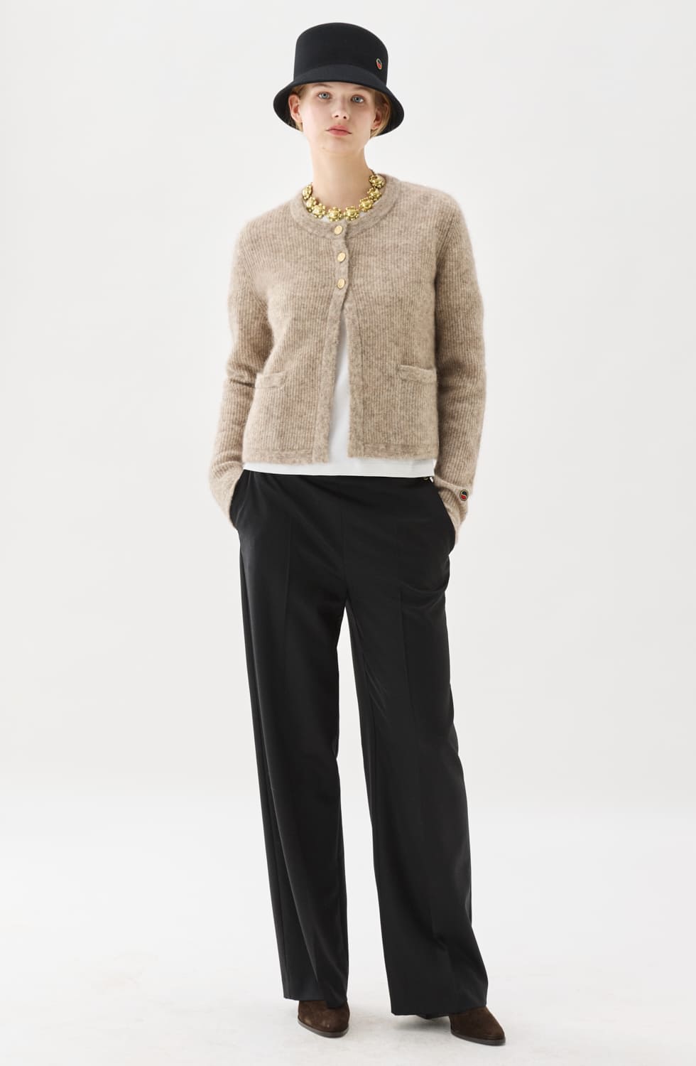 SIENNA Rib Cardigan Genser