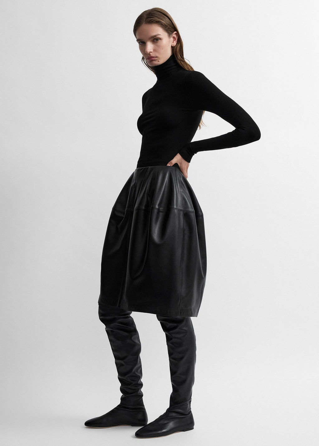 Compact Jersey Turtleneck Genser