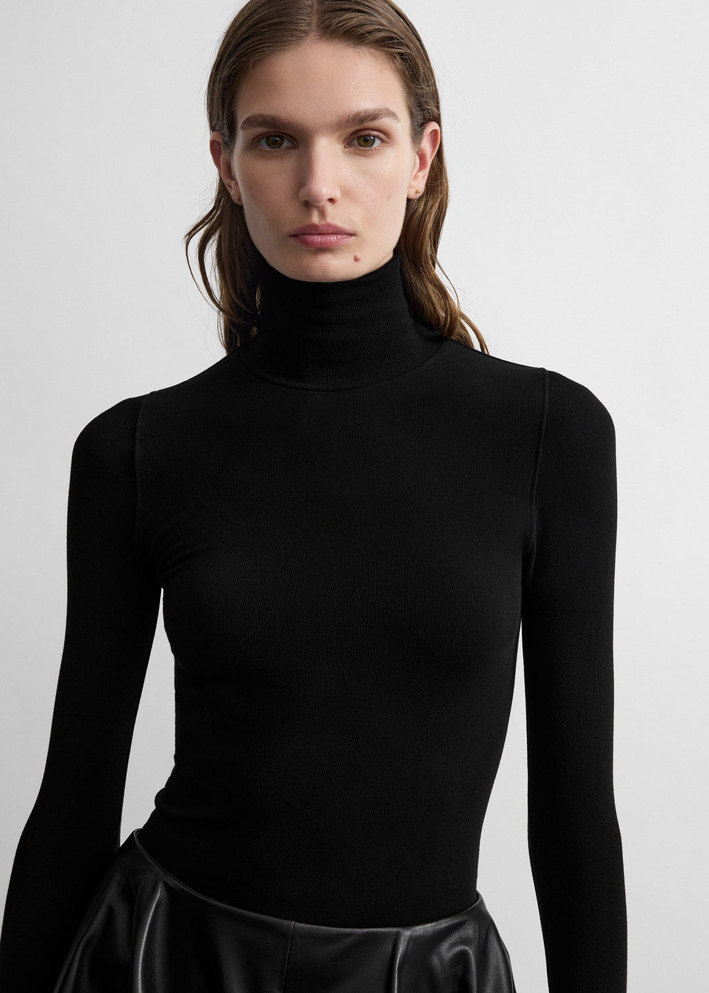 Compact Jersey Turtleneck Genser