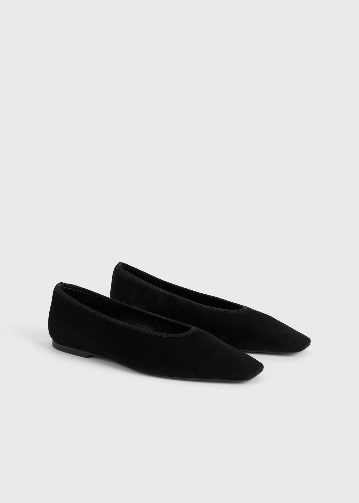 MINIMALIST SUEDE BALLERINAS Sko