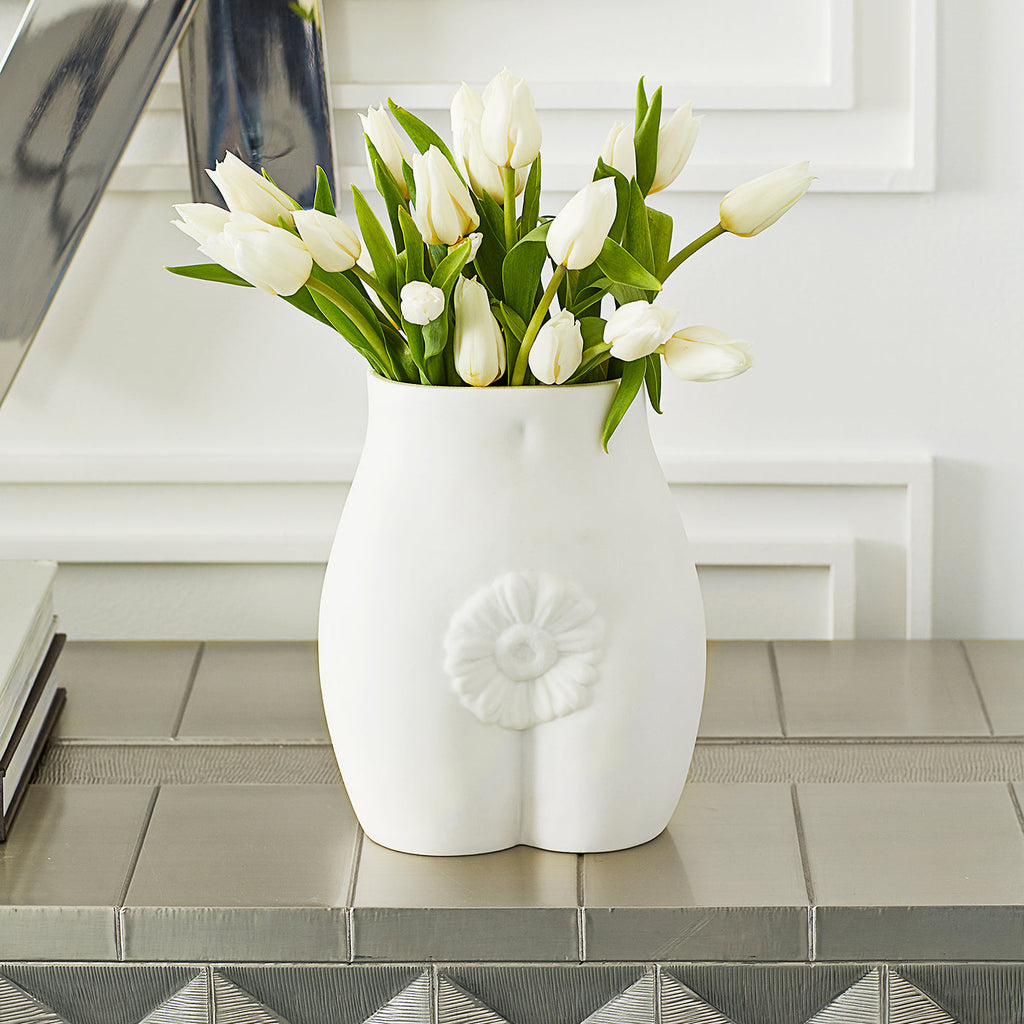 Muse Edie Vase - White - 7114 Interiør/Livsstil