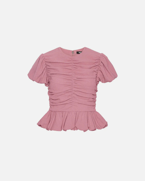 Ruched Puff Sleeve Top