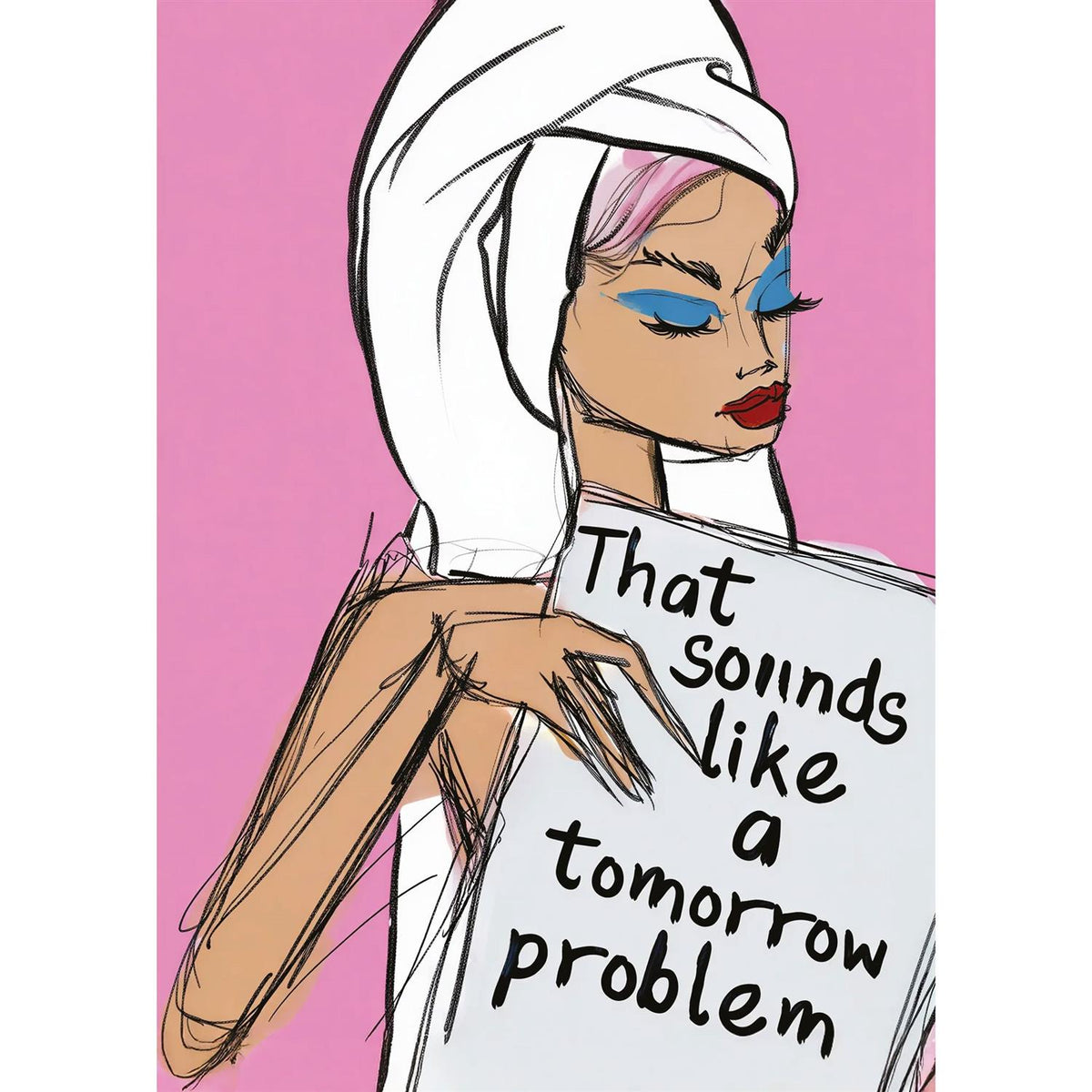 Tomorrow Problem Postcard