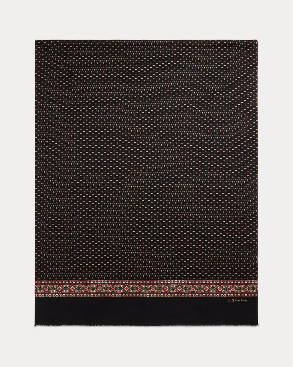 Foulard Wool Fringe Scarf