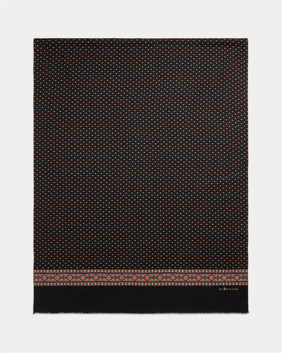 Foulard Wool Fringe Scarf