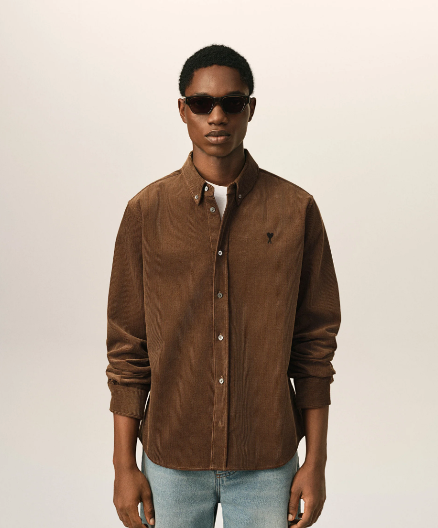 CONTRASTED ADC BUTTON DOWN COLLAR CLASSIC SHIRT