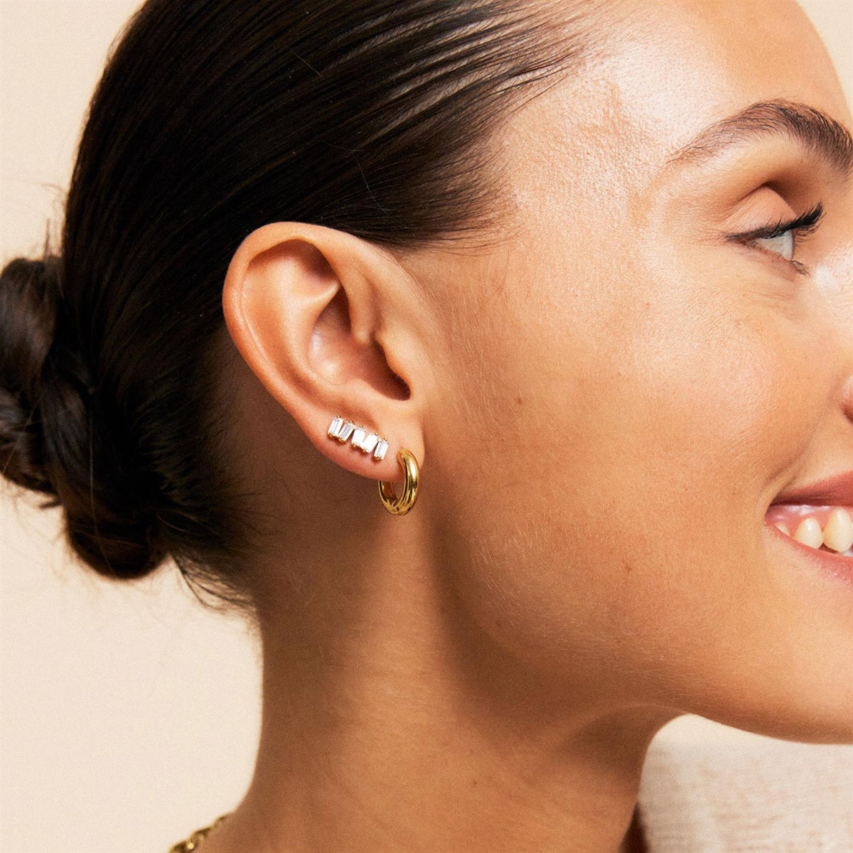 Chunky Hoops S Gold