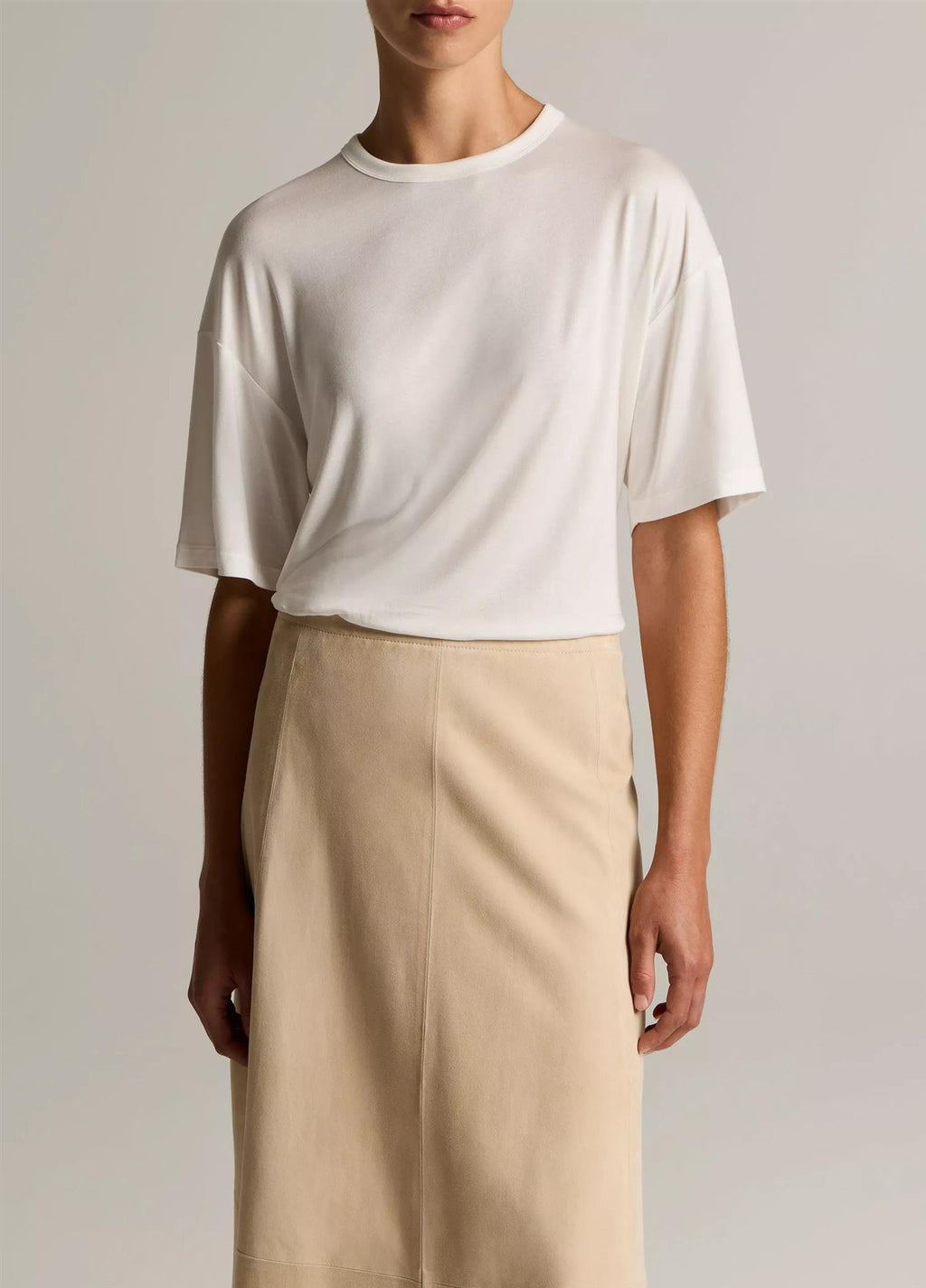 Modal-Silk Relaxed T-Shirt