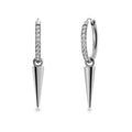 Peak Hoops Sparkle Steel
