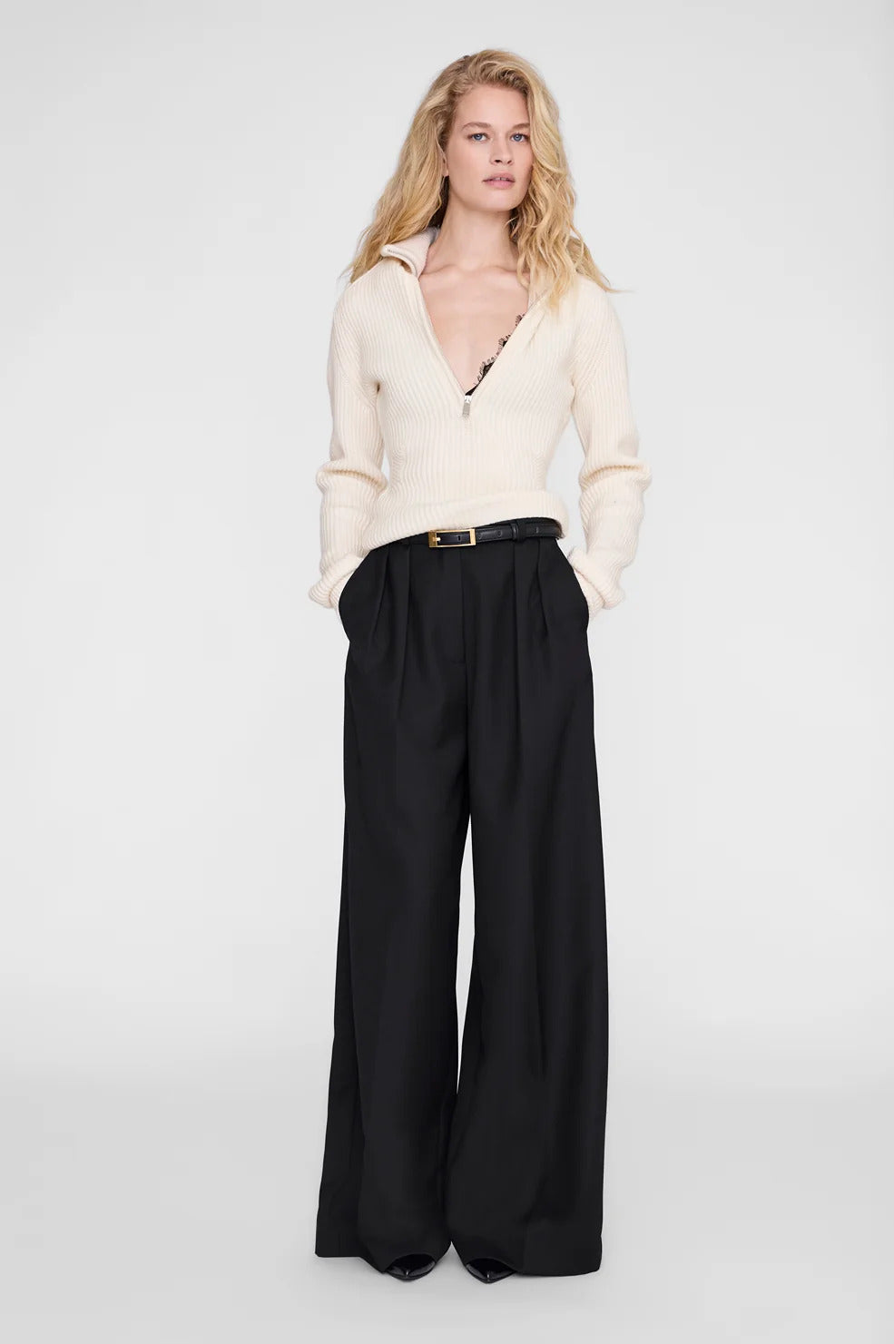 JUNE TRUCKER COLLAR SWEATER
